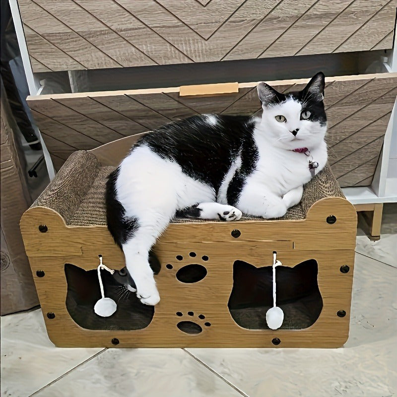 2-in-1 Cat Scratcher and Cozy Bed