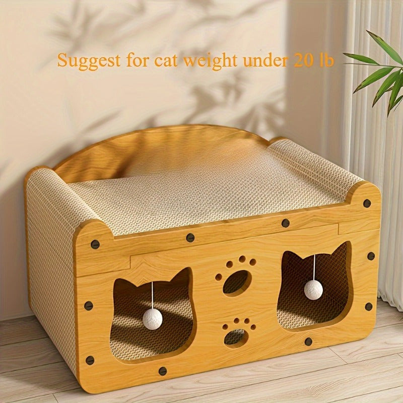 2-in-1 Cat Scratcher and Cozy Bed