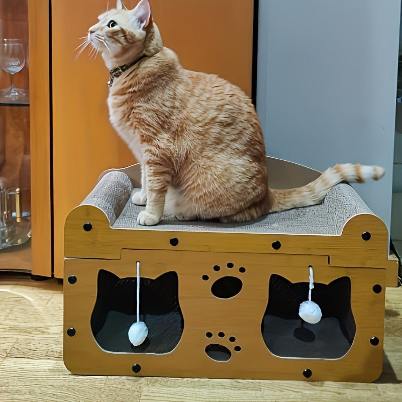 2-in-1 Cat Scratcher and Cozy Bed